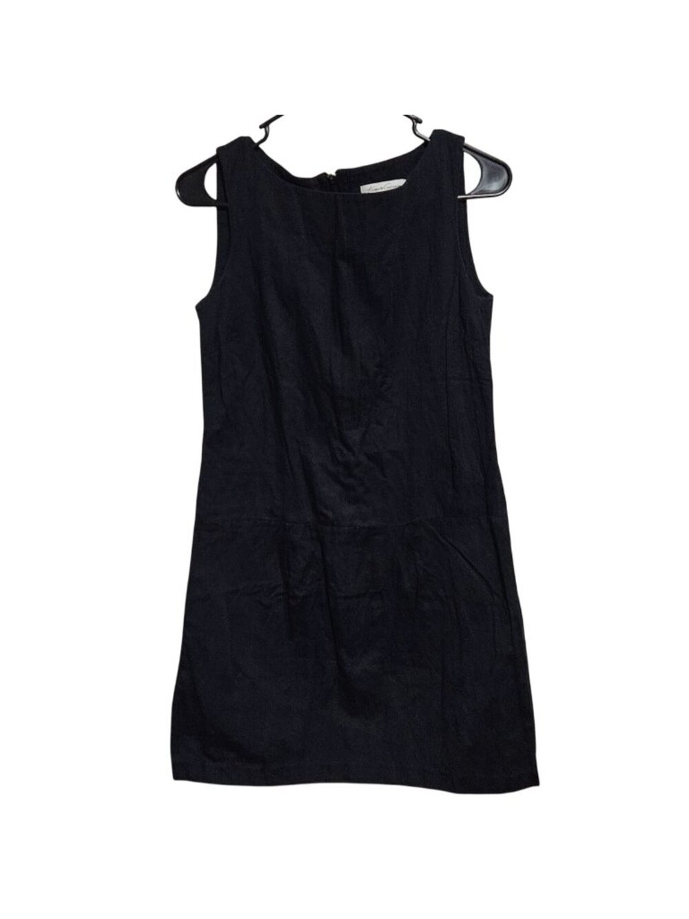 Kenneth Cole Sheath Dress Womens Size 2 Black Sleeveless Back Zip Slip Evening
